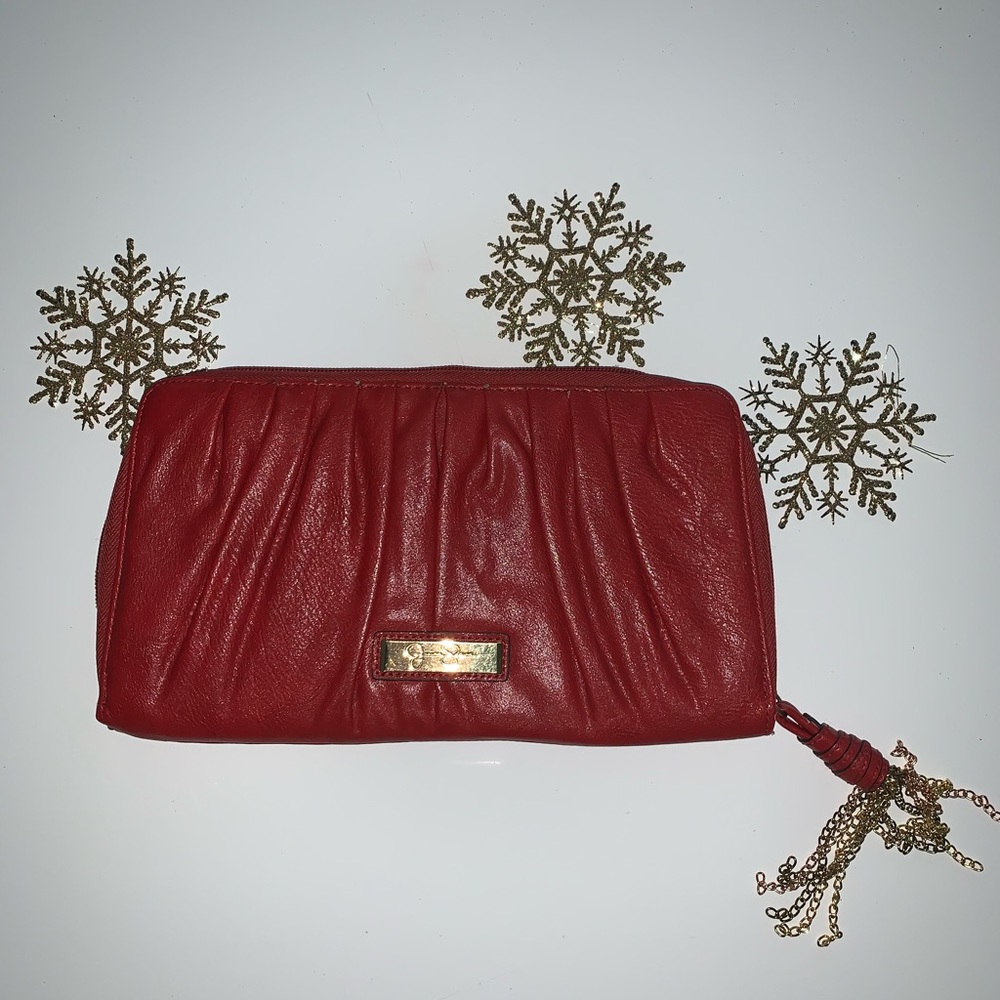 Red Jessica Simpson Clutch